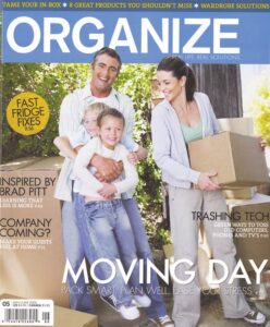 Organize magazine cover