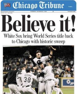 Chicago Tribune cover